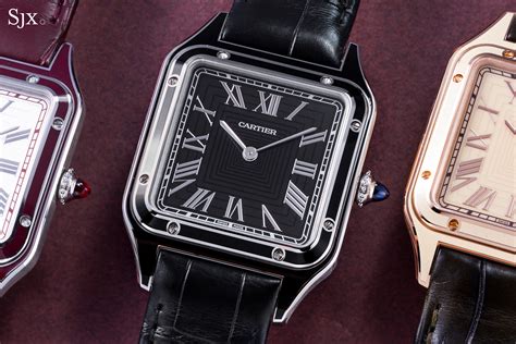 cartier santos dumont black lacquer|cartier santos dumont watch.